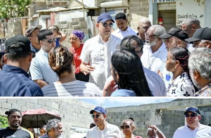 Alcalde de Santiago recorre La Yagüita, Las Charcas y Bella Vista para inspeccionar avances de obras municipales