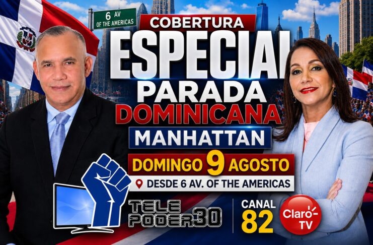Telepoder30 transmitirá en vivo la Gran Parada Dominicana de Manhattan