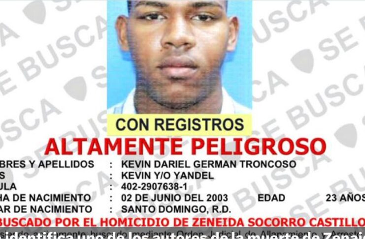 Policía identifica uno de los autores de la muerte de Zenaida y causarle heridas a su esposo Julian Oro Duro